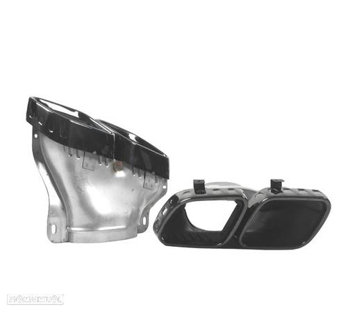 PONTEIRAS DE ESCAPE PARA MERCEDES GLE W167 19- LOOK GLE63 PRETAS - 2