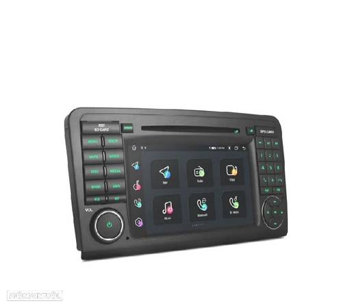 AUTO RÁDIO GPS ANDROID 11 CLASSE ML W164 GL X164 PARA MERCEDES - 4