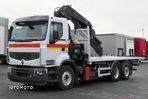 Renault PREMIUM 460  / 6X2 / PLATFORMA - 6,3 M + HDS HIAB 377 - UDŹWIG 10 000KG  / PILOT - 13