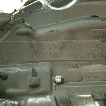 Capac Protectie Antifonare Motor Volkswagen Golf 6 Plus 2.0 TDI CBDA CBDB CBDC 2008 - 2014 Cod 03L103925AM [2679] - 8