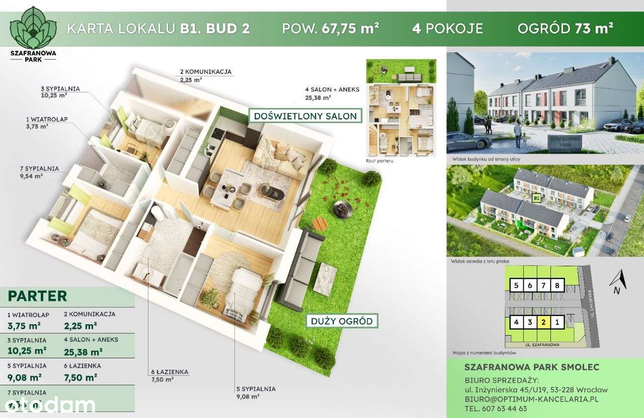 Mieszkanie 4 -pok. z DUŻYM ogrodem o pow. 73-190 mkw - Pełny obrazek: 5/12
