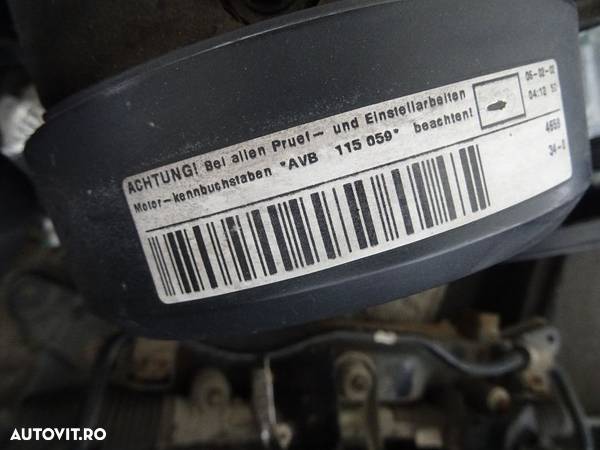 Motor Volkswagen Passat 1.9 TDI AVB 101 CP din 2002 fara anexe - 3