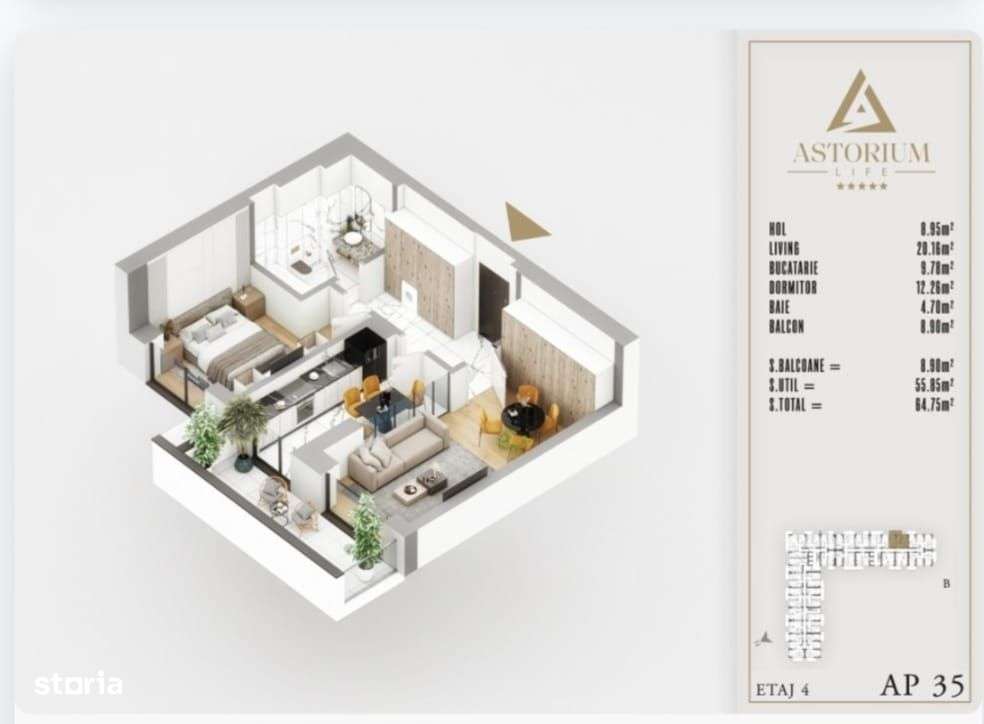AP CU 2 CAMERE DEOSEBIT/ COMPLEX PRMIUM - Imagine principală: 4/20