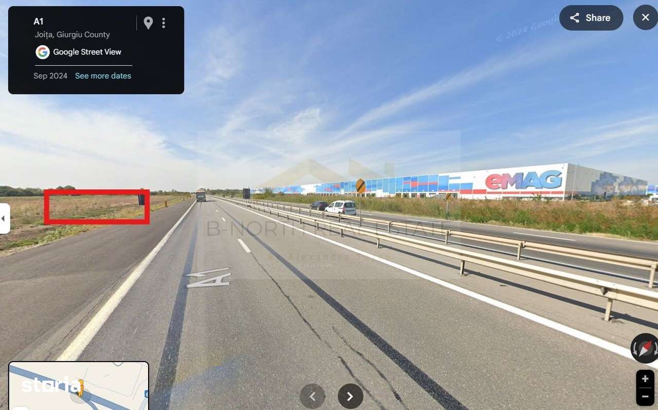 Teren intravilan 1 ha – Ciorogârla, deschidere directă la A1, viz-a-vi-0