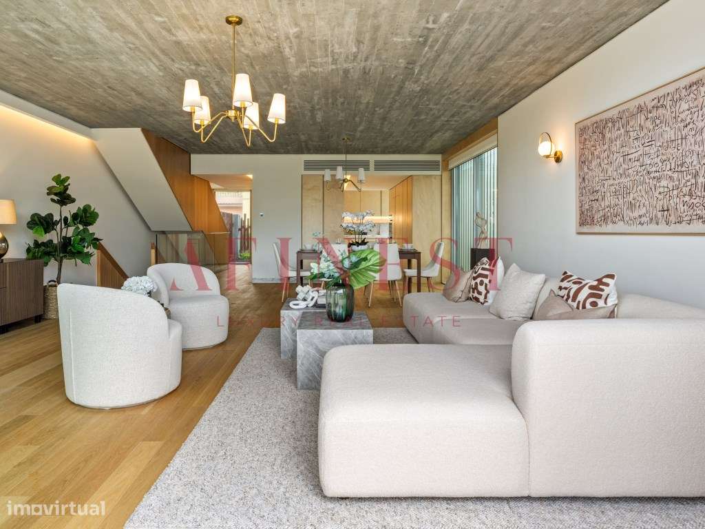 Elegância Atlântica | T4+1 de Luxo com Jardim e Vista Mar Frontal - Grande imagem: 4/27