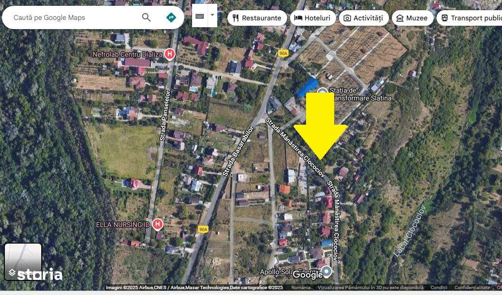 1538 mp.  intravilan, Deschidere - 36 m, str. Manastirea Clocociov-2