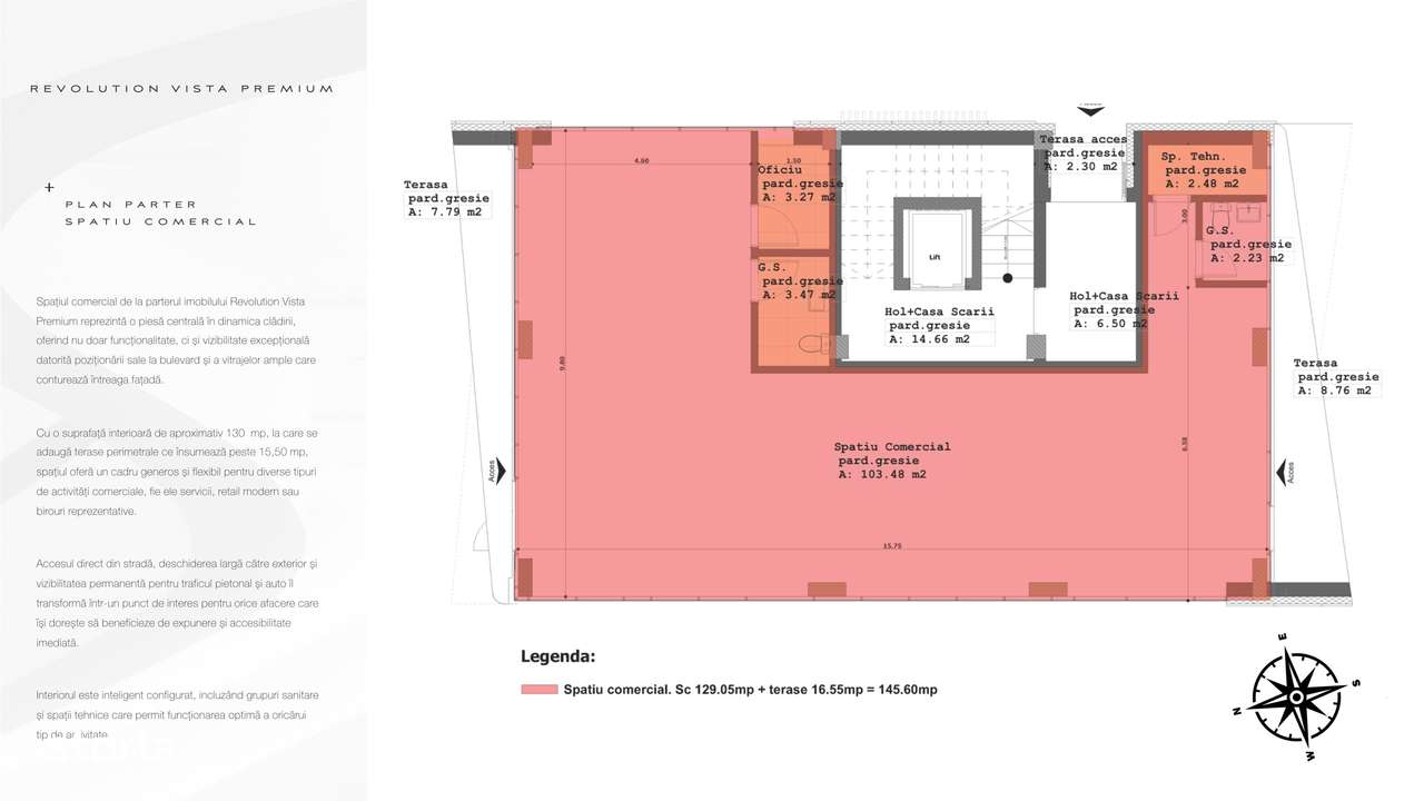 COMISION 0% - Spatiu Comercial – Bdul Republicii 44, Baia Mare - Imagine principală: 5/5