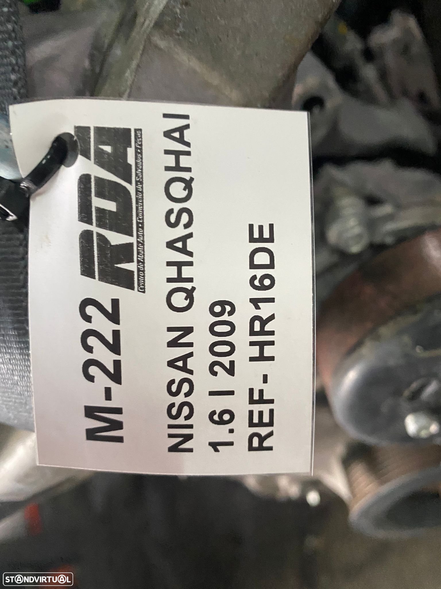 M222 Motor Nissan Qhaqhai 1.6 I De 2009 Ref- HR16DE - 4
