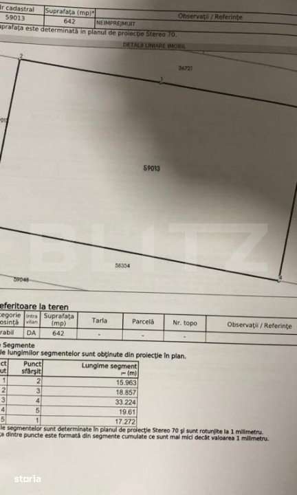Parcele de 642 mp ,intravilane, zona rezidentiala Burdujeni - Imagine principală: 2/2