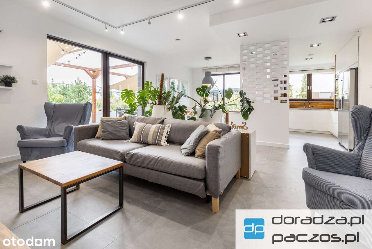 Stylowy Bliźniak z Bajecznym Ogrodem/ 163 m2/ 5 pokoi/ garaż/POD LASEM-7