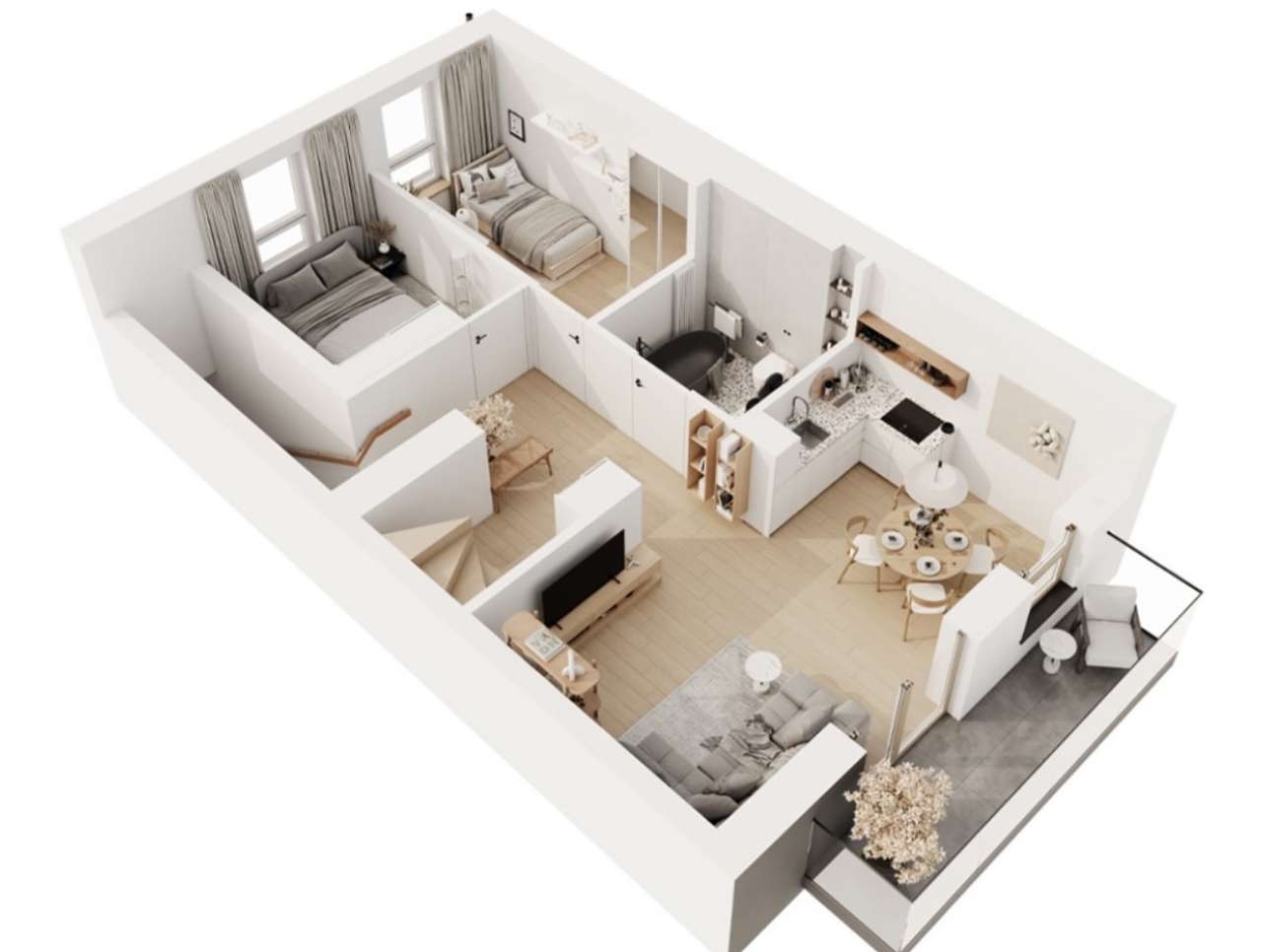 Piękne przestronne mieszkanie w świetnej okolicy C2M3 - Pełny obrazek: 4/8