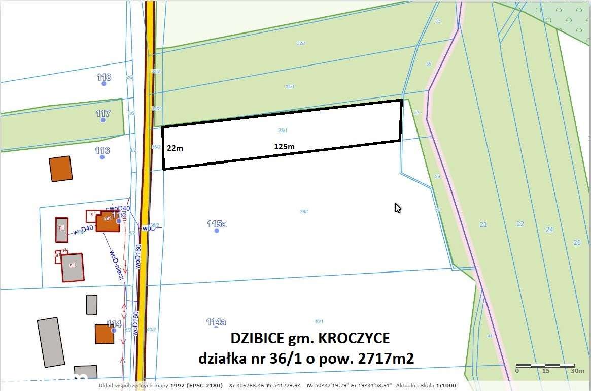 Jura tania działka 2717m2 przy asfalcie cena tylko 72.900 zł - Pełny obrazek: 2/17