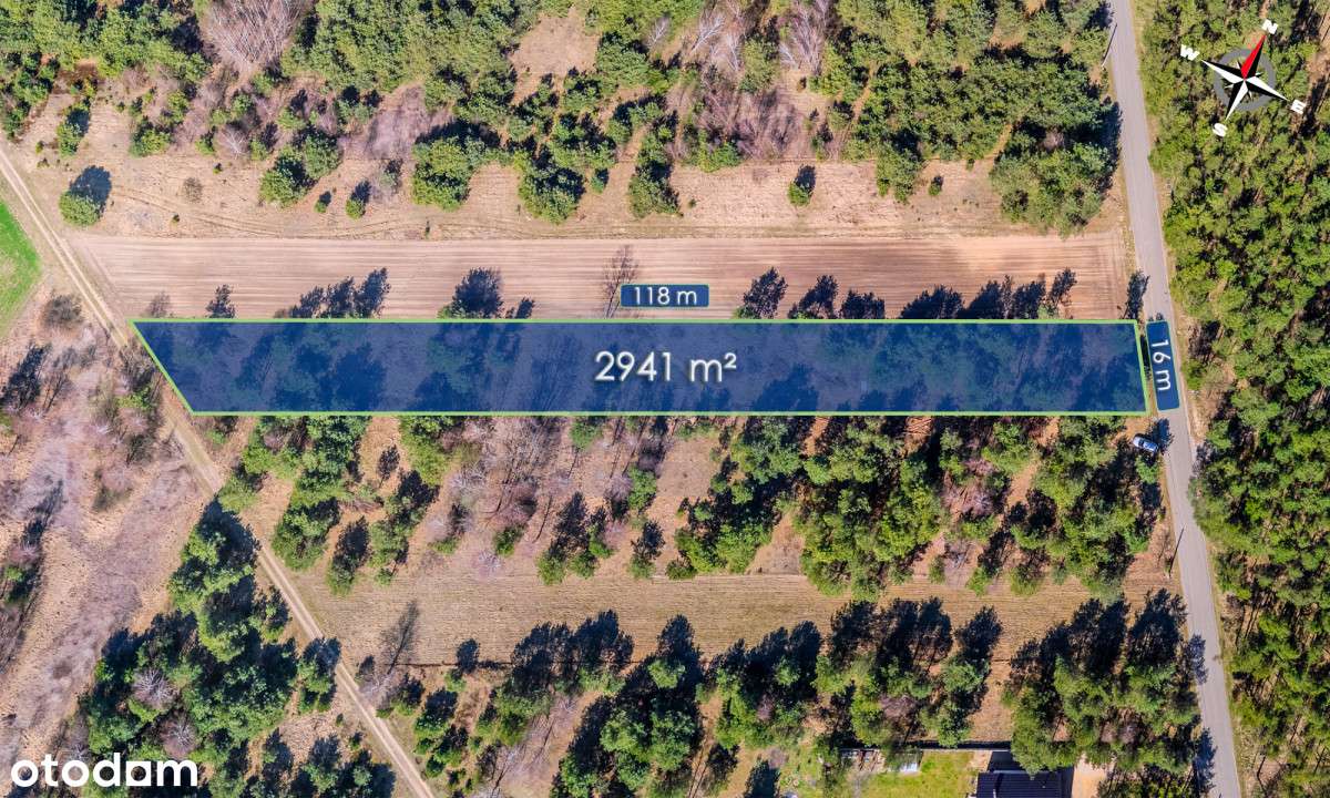 Działka Ostrowy nad Okrzą na przeciwko Zalewu - Pełny obrazek: 5/5