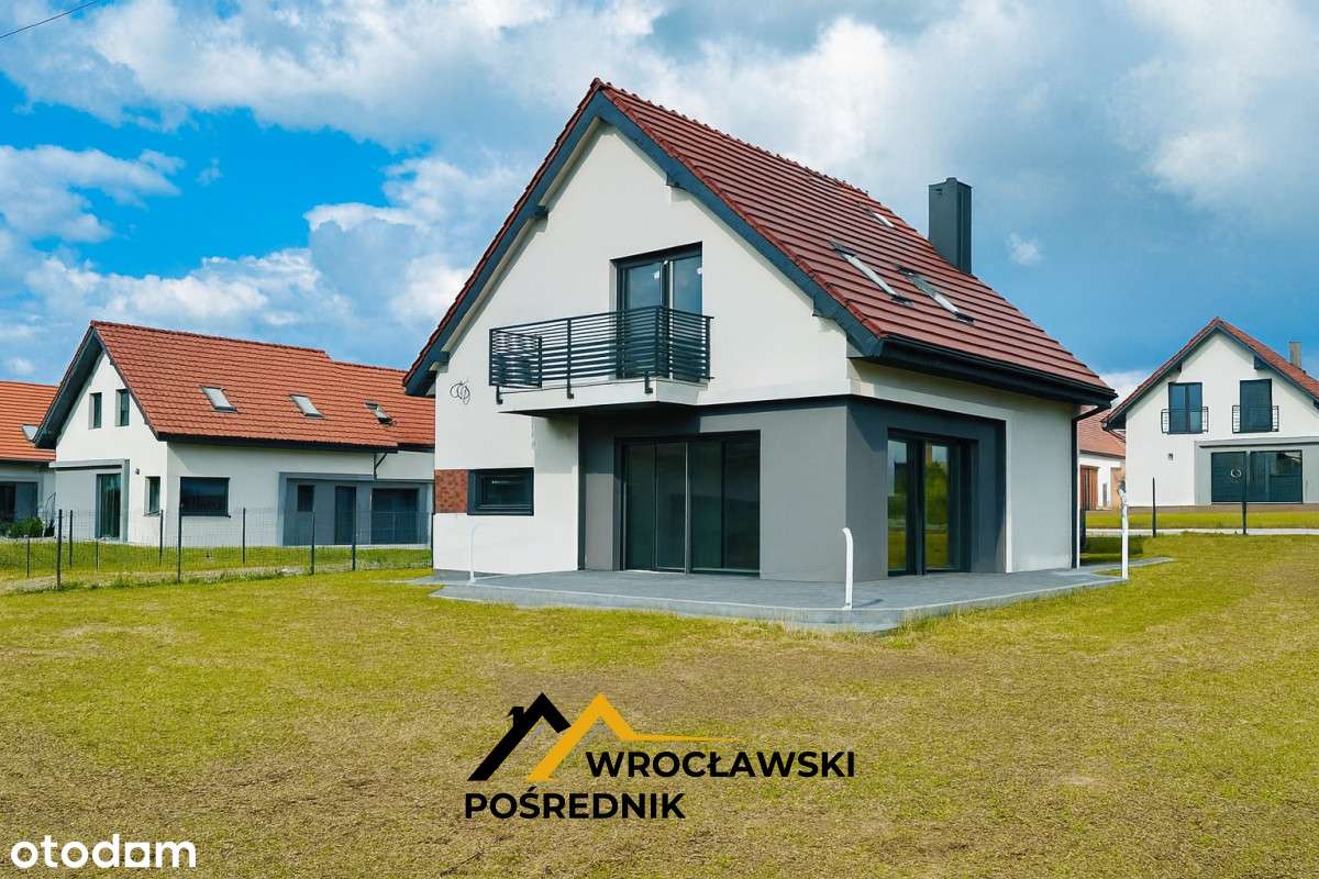 Nowy dom z przeszkleniami. Taras, Garaż, Ogród !-0