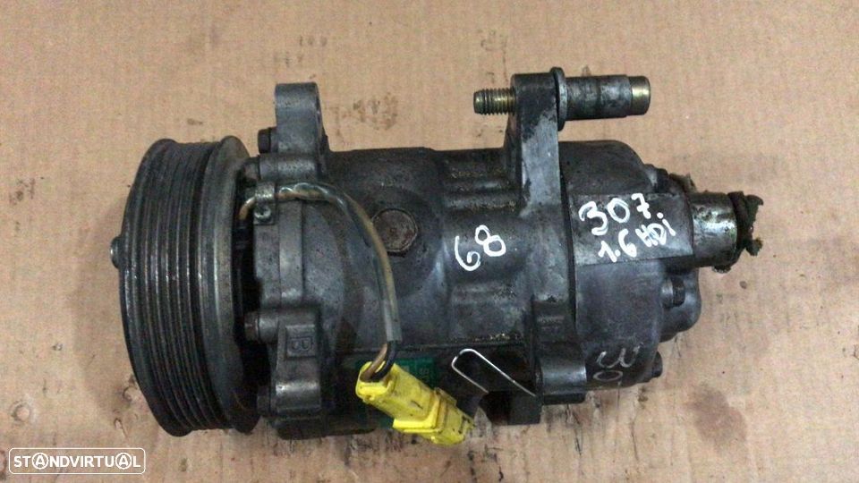 Peça - Compressor Ar Condicionado A/C Peugeot 206/307 1.6 Hdi Ref:9