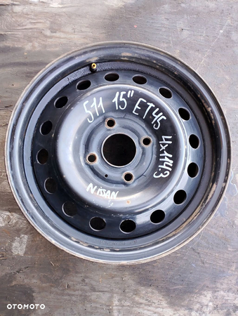 FELGA STALOWA 15" 4x114,3 ET45 NISSAN PRIMERA P11 - 4