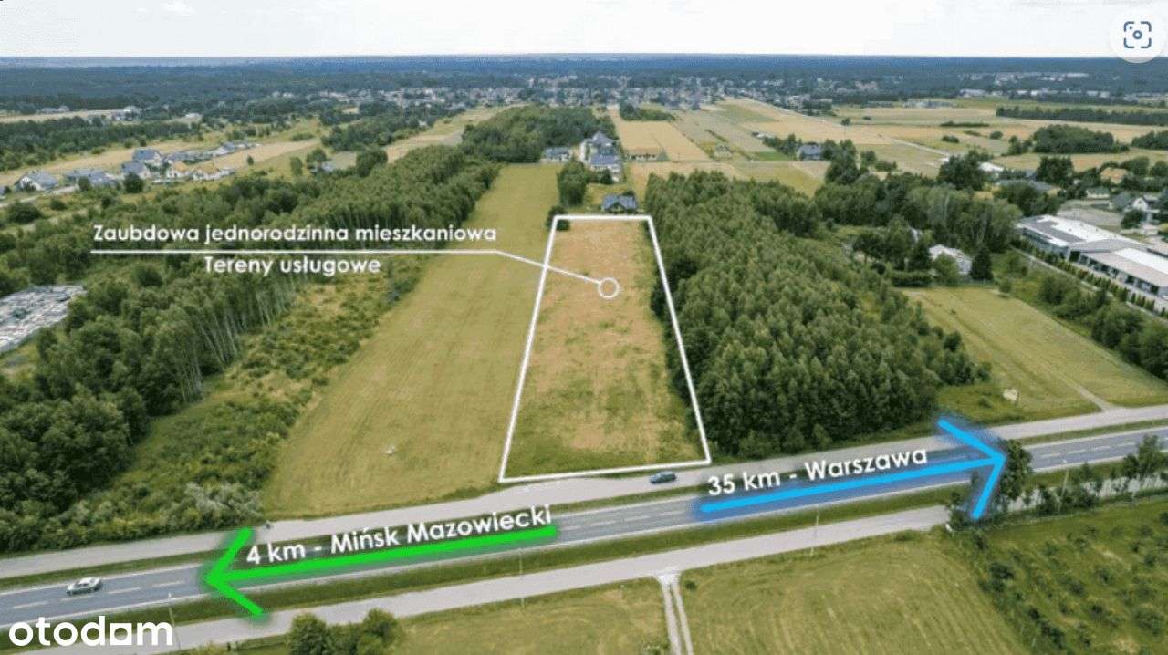 ok.9500m²**4.5km Mińsk Maz.//usługowa i/lub mieszk-1