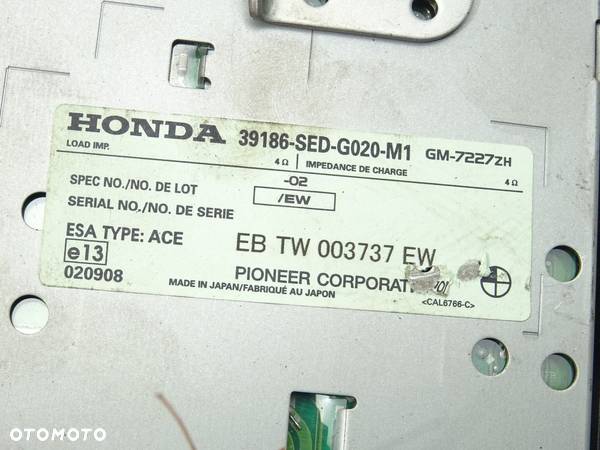 WZMACNIACZ HONDA ACCORD VII Tourer (CM, CN) 2003 - 2008 2.2 i-CTDi (CN2) 103 kW [140 KM] olej - 4