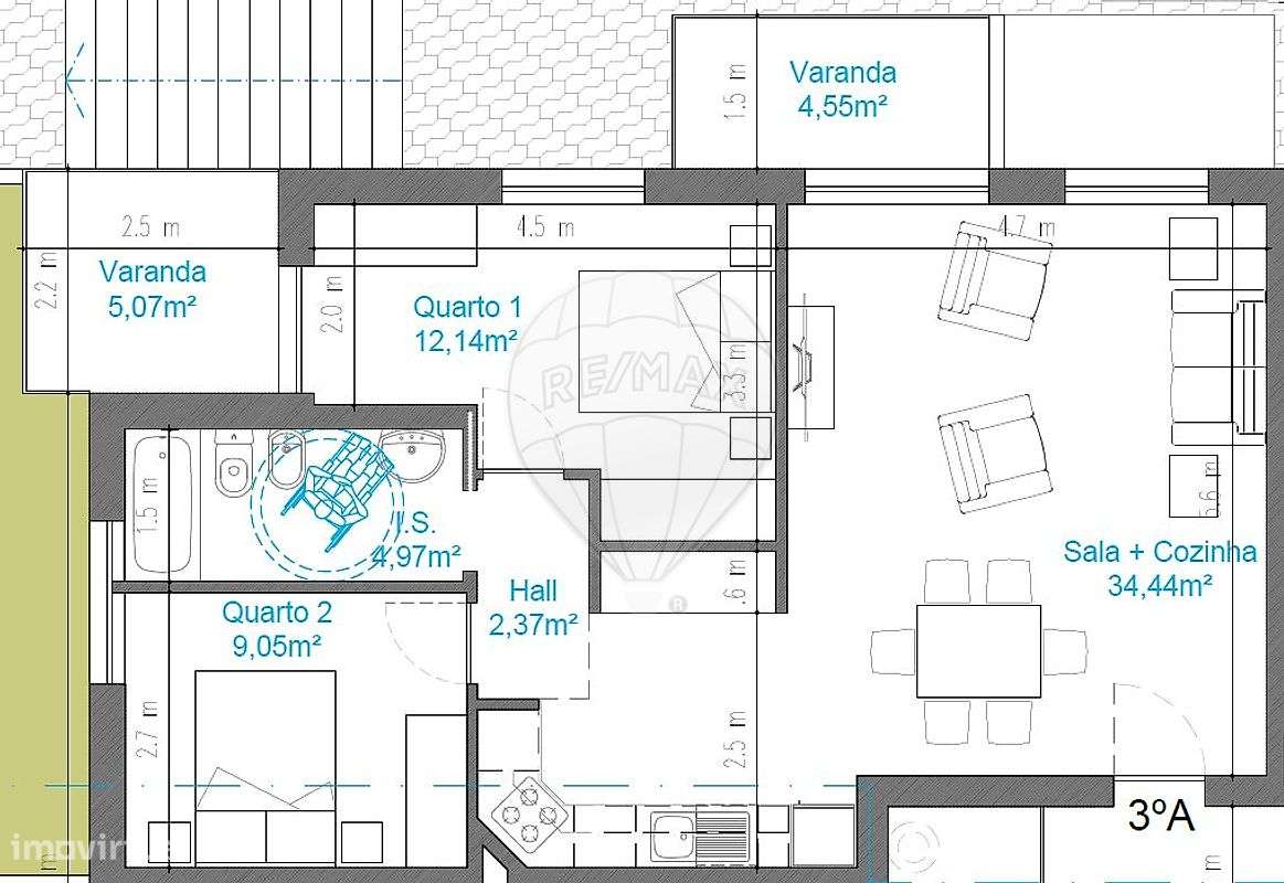 Apartamento T2 para venda - Grande imagem: 2/32
