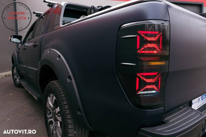 Stopuri LED Ford Ranger (2012-2018) Fumuriu cu Semnal Dinamic- livrare gratuita - 23