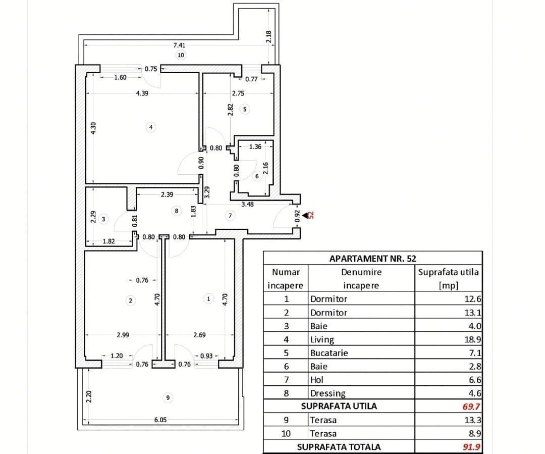 Apartament 3 camere  finalizat Pallady-10 min Metrou N. Teclu