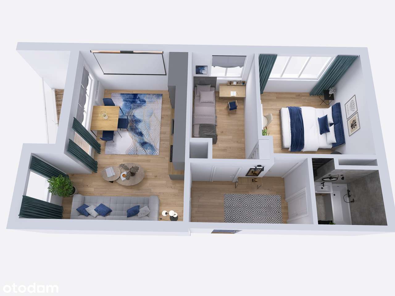 METRO LAZUROWA-BEZ PROWIZJI!! po remoncie 2 pokoje-18