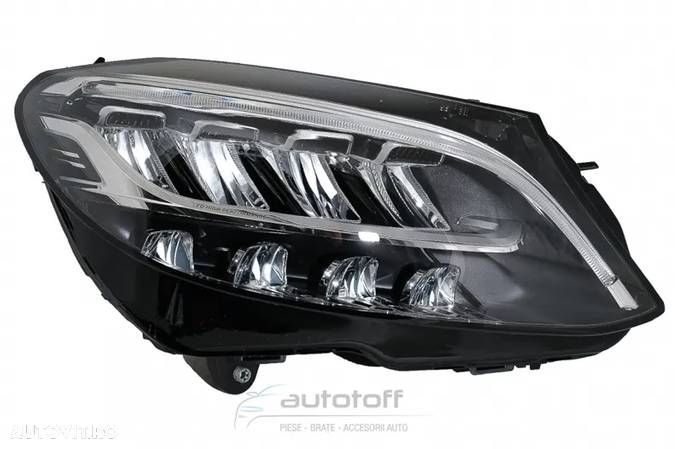 Faruri Full LED compatibil cu Mercedes C-Class W205 S205 (2019-up) - 4