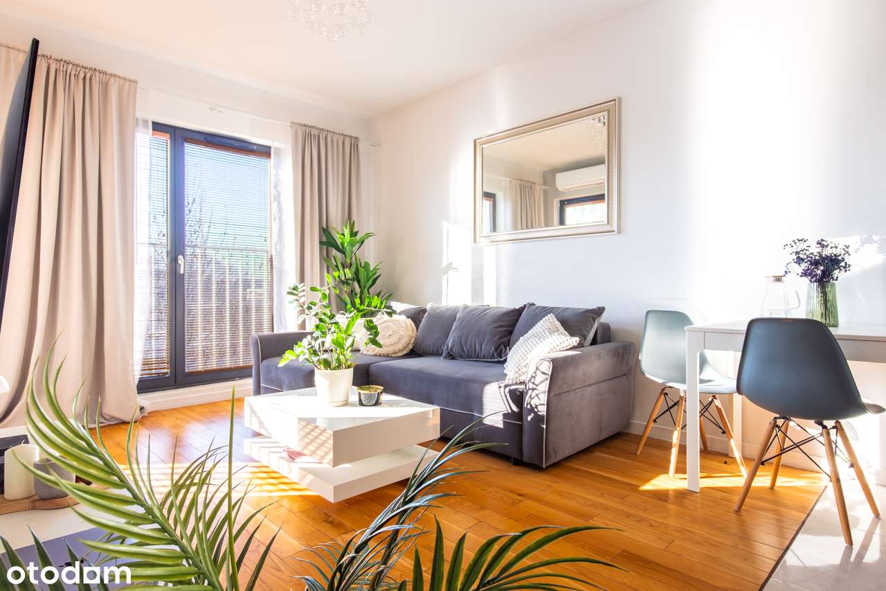 2 pok. | klimatyzacja | msc. postojowe | balkon | 4300 zł  | Wilanów