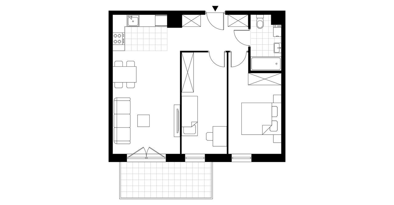 3-pokojowe mieszkanie 57m2 + balkon Bez Prowizji - Pełny obrazek: 3/8