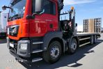 MAN TGS 35.360 / 8x2 -4 / LAWETA / + HDS HIAB 188 wysów: 8,5 m / NAJAZDY HYDRAULICZNE / EURO 6 / WCIĄGARKA / NA PODUSZKACH - 13