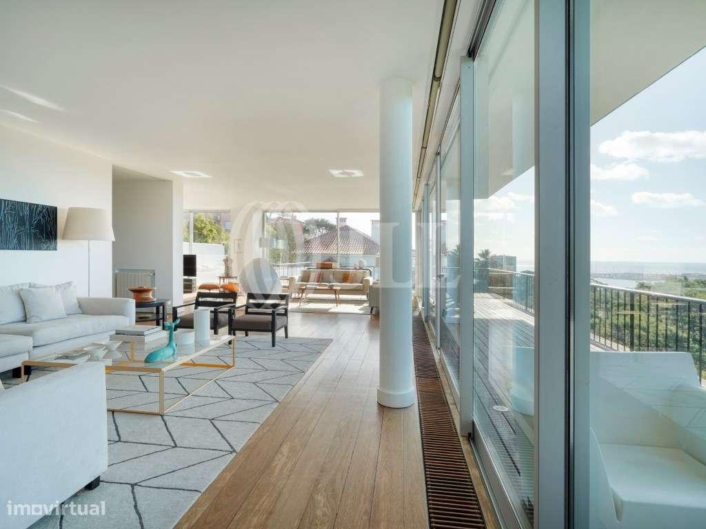 Moradia T4+3 com vista mar no Monte Estoril Cascais - Grande imagem: 4/50
