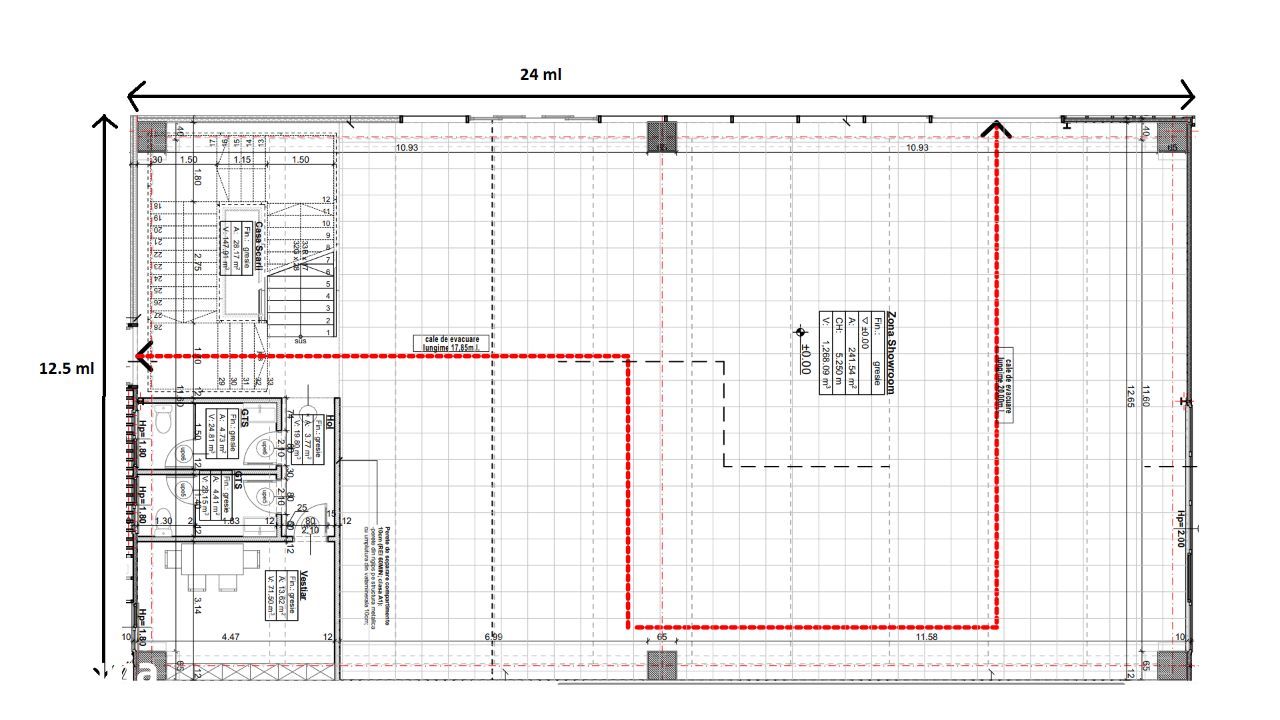 Showroom 300 mp, NOU, vizibilitate, parcare