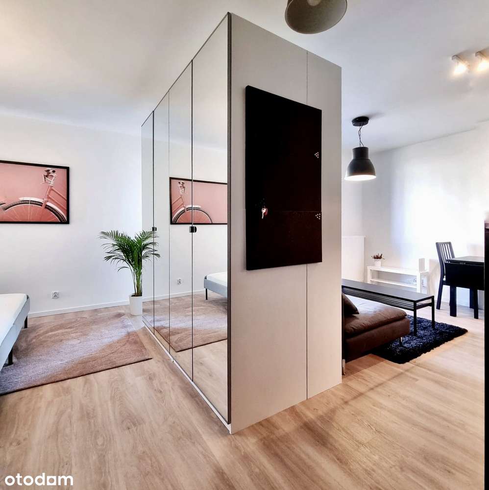 28m² z wydzieloną sypialnią, duży balkon, 2 min do tramwaju, nowy blok - Pełny obrazek: 4/10