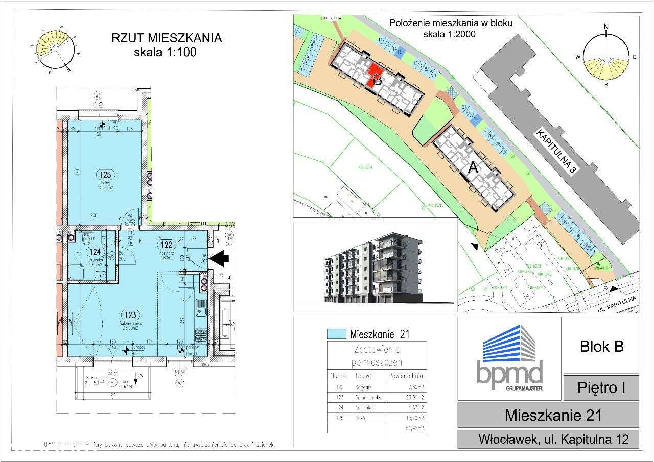 Mieszkanie Osiedle Nowy Park II Etap/ 51,42m2-1