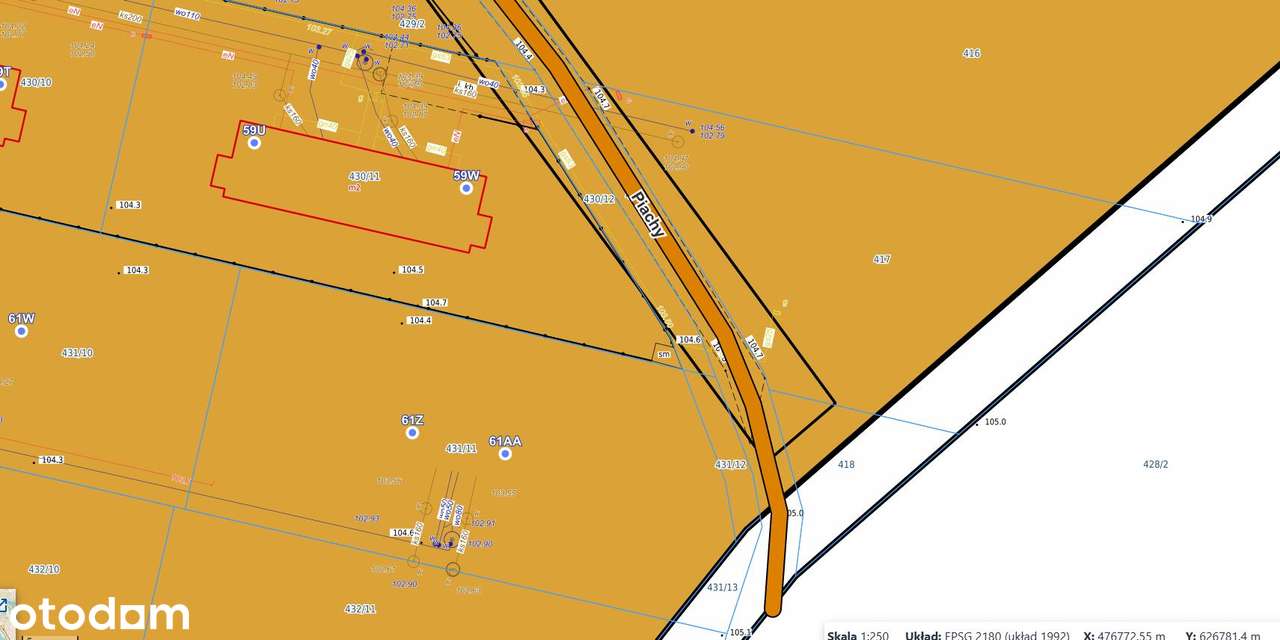 DZIAŁKA pod DOM Jednorodzinny lub Bliżniak-2