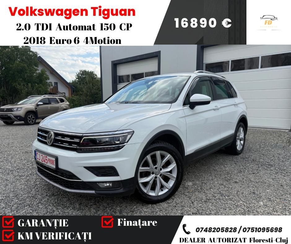 Volkswagen Tiguan II [2016 - Prezent] 2.0 TDI SCR 4MOTION (BlueMotion Techn.) DSG Highline 2018