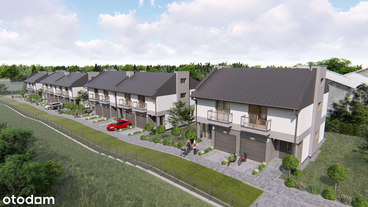 Nowoczesny segment z ogródkiem i garażem | Modrzewiowa Park | Masłów-2