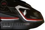 RHD Faruri LED cu Grila VW Golf 7 VII (2013-2017) R Design Rosu- livrare gratuita - 14