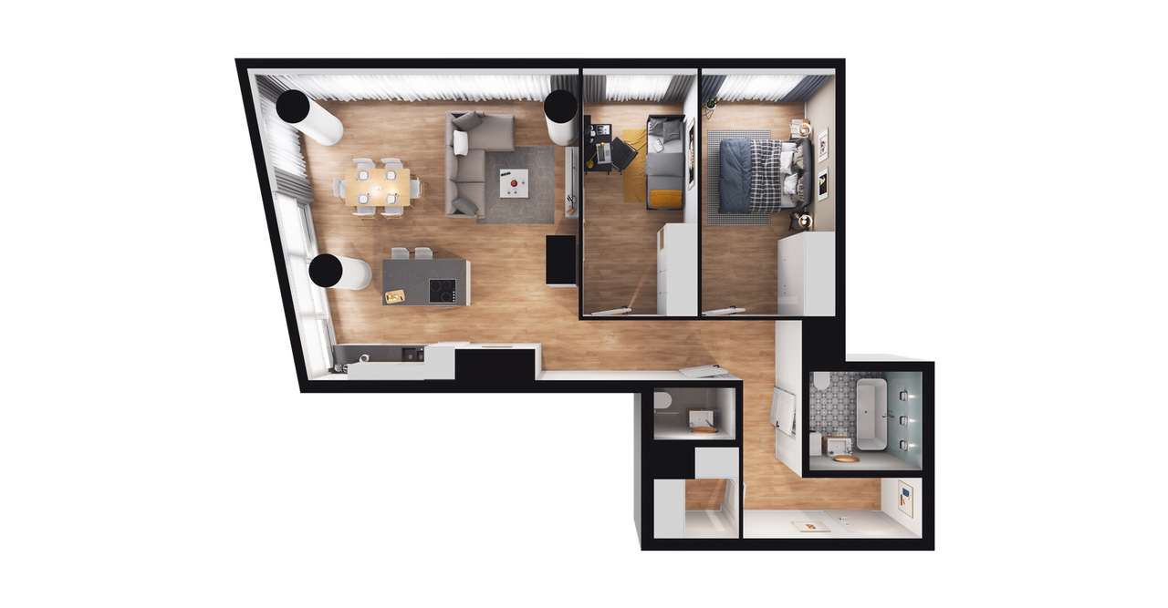 3-pokojowe mieszkanie 87m2 Bez Pośredników - Pełny obrazek: 4/10