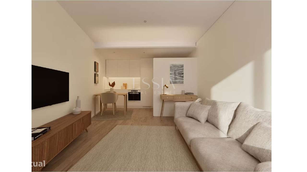 Apartamento T0 com Garagem e Jardim-4