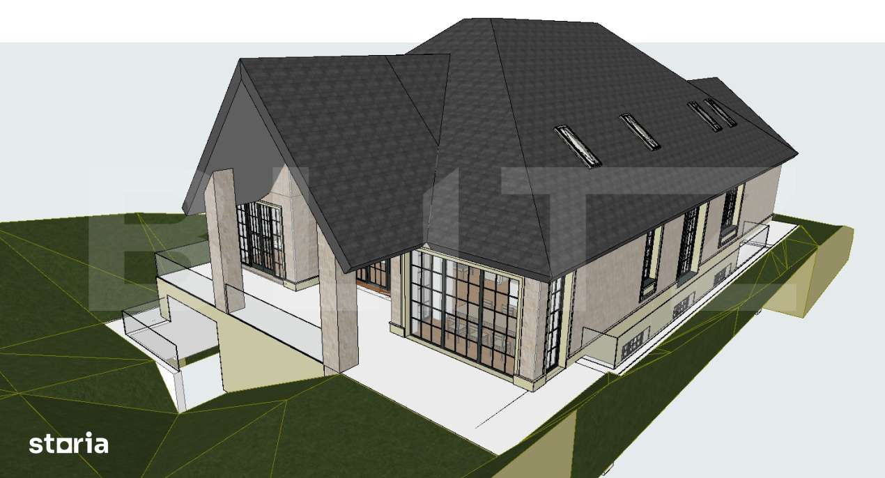 Teren 1206 mp cu AC Valabila pentru Vila LUX D+P+M (593,61 mp util) - Imagine principală: 2/8