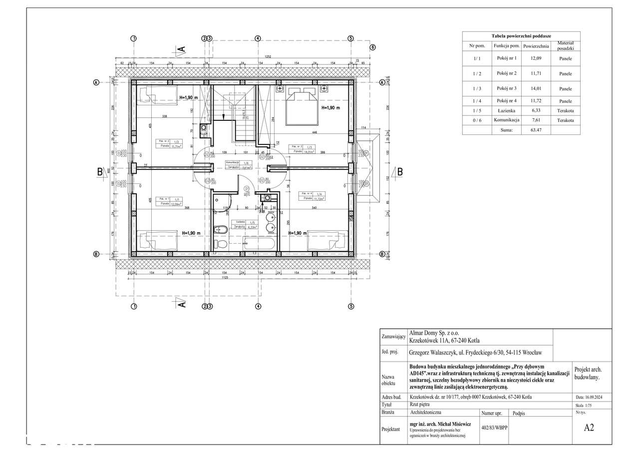 Dom wolnostojący piętrowy nowowybudowany-5