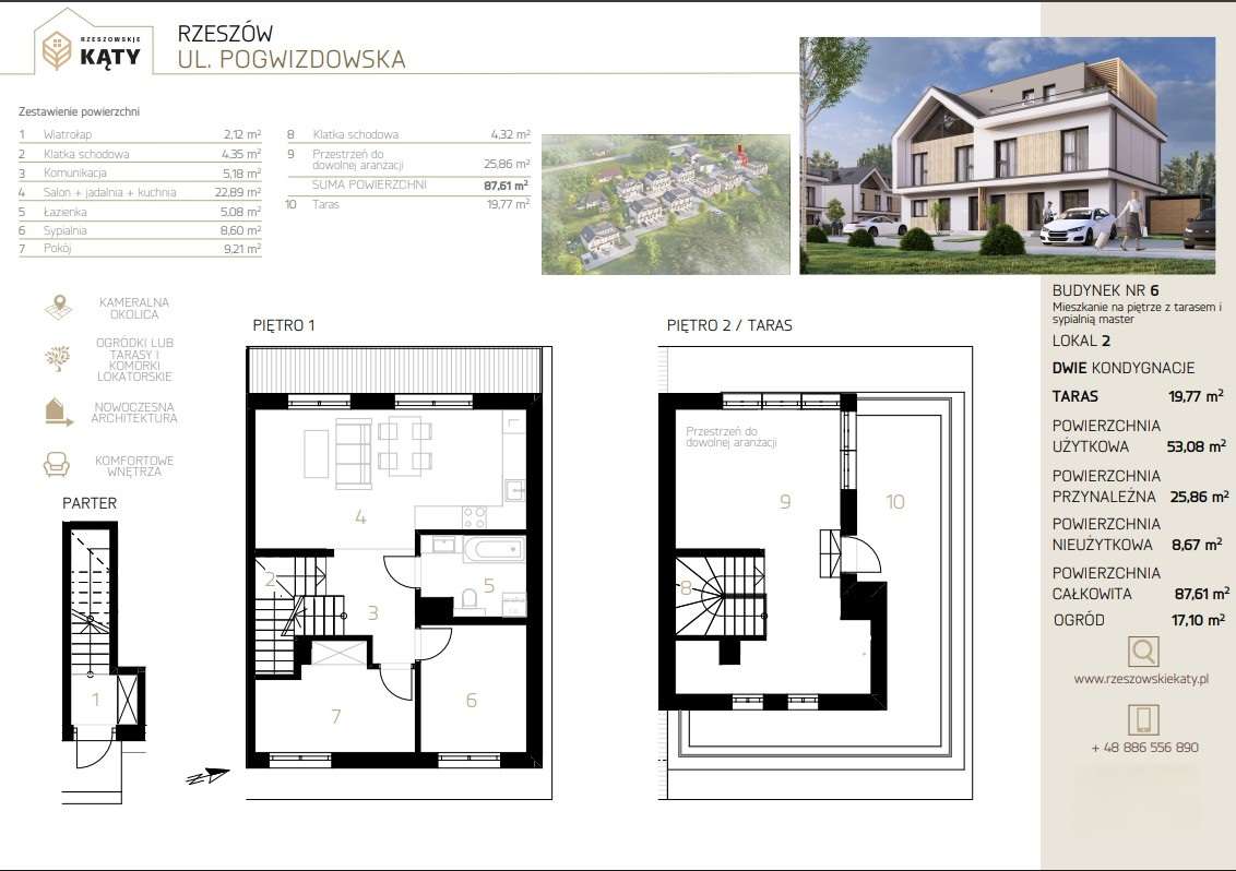 Ostatnie mieszkanie w I etapie! Dwupoziomowe mieszkanie PREMIUM |Taras - Pełny obrazek: 4/9