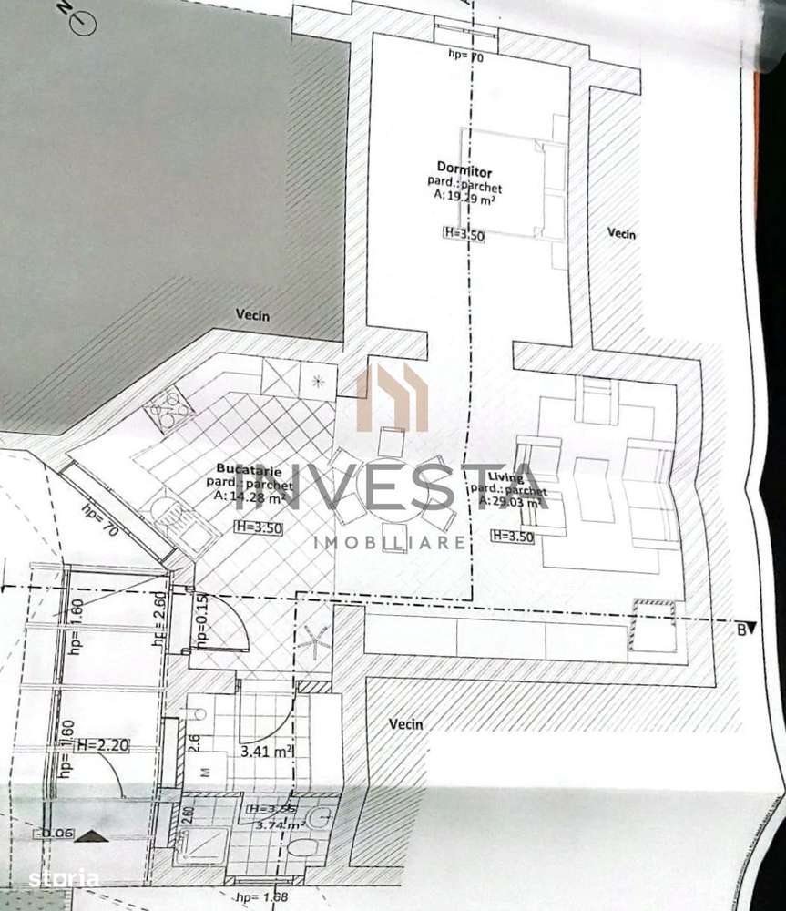 Apartament  78 mp utili cu gradina de 100 mp pe strada Brasov! - Imagine principală: 2/12