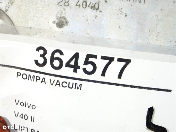 POMPA VACUM VOLVO V40 liftback (525, 526) 2012 - 2022 T2 90 kW [122 KM] benzyna 2015 - 2022 31480558 - 5