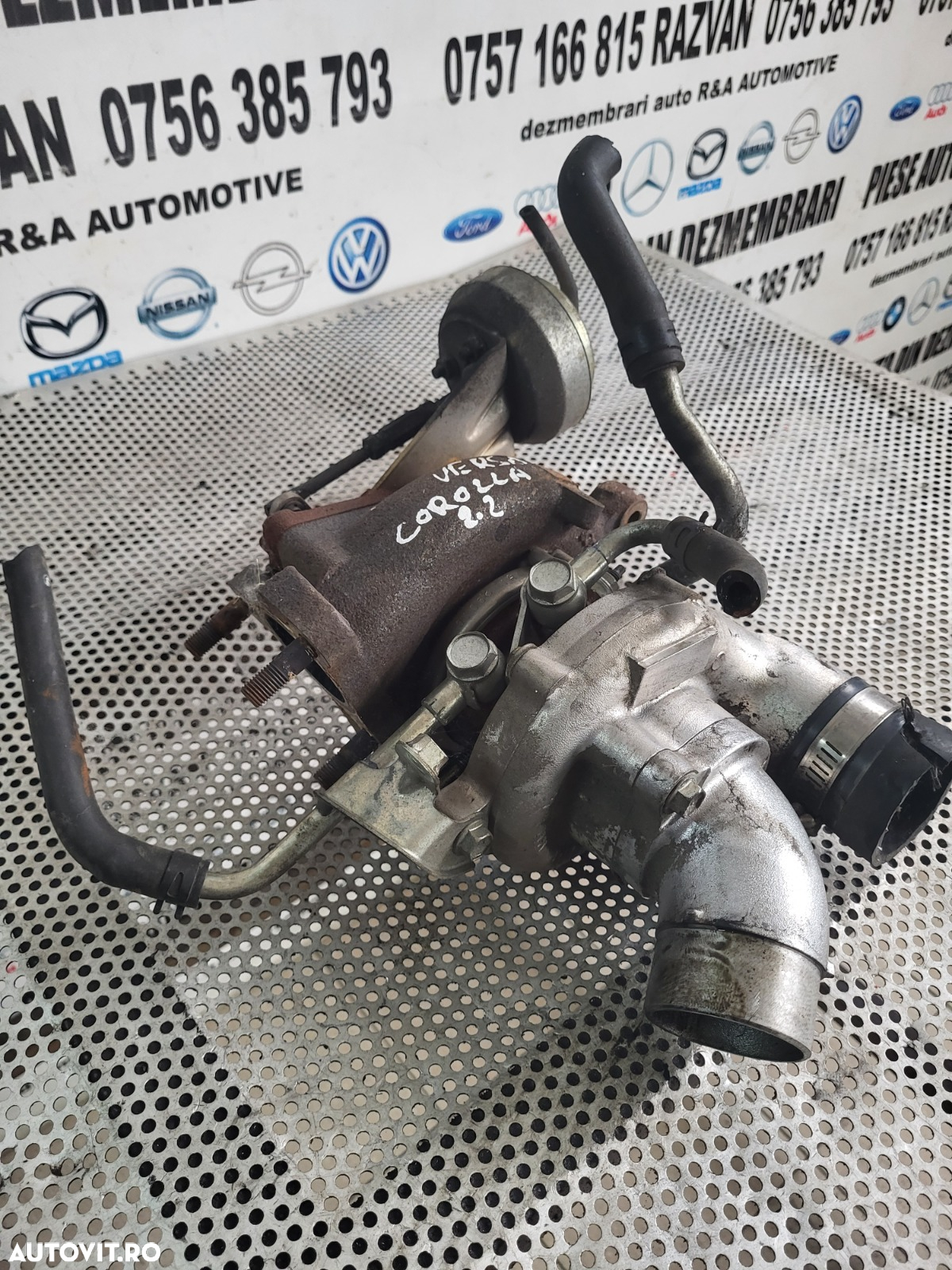 Turbo Turbina Toyota Corolla Avensis Rav 4 Lexus IS 220 Corolla Verso 2.2 Diesel 177 CP Cod 17201-26010 - 4