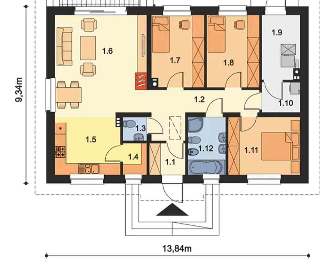 komfortowy energooszczędny z fotowoltaiką 10k/W dom blisko Warszawy - Pełny obrazek: 5/5