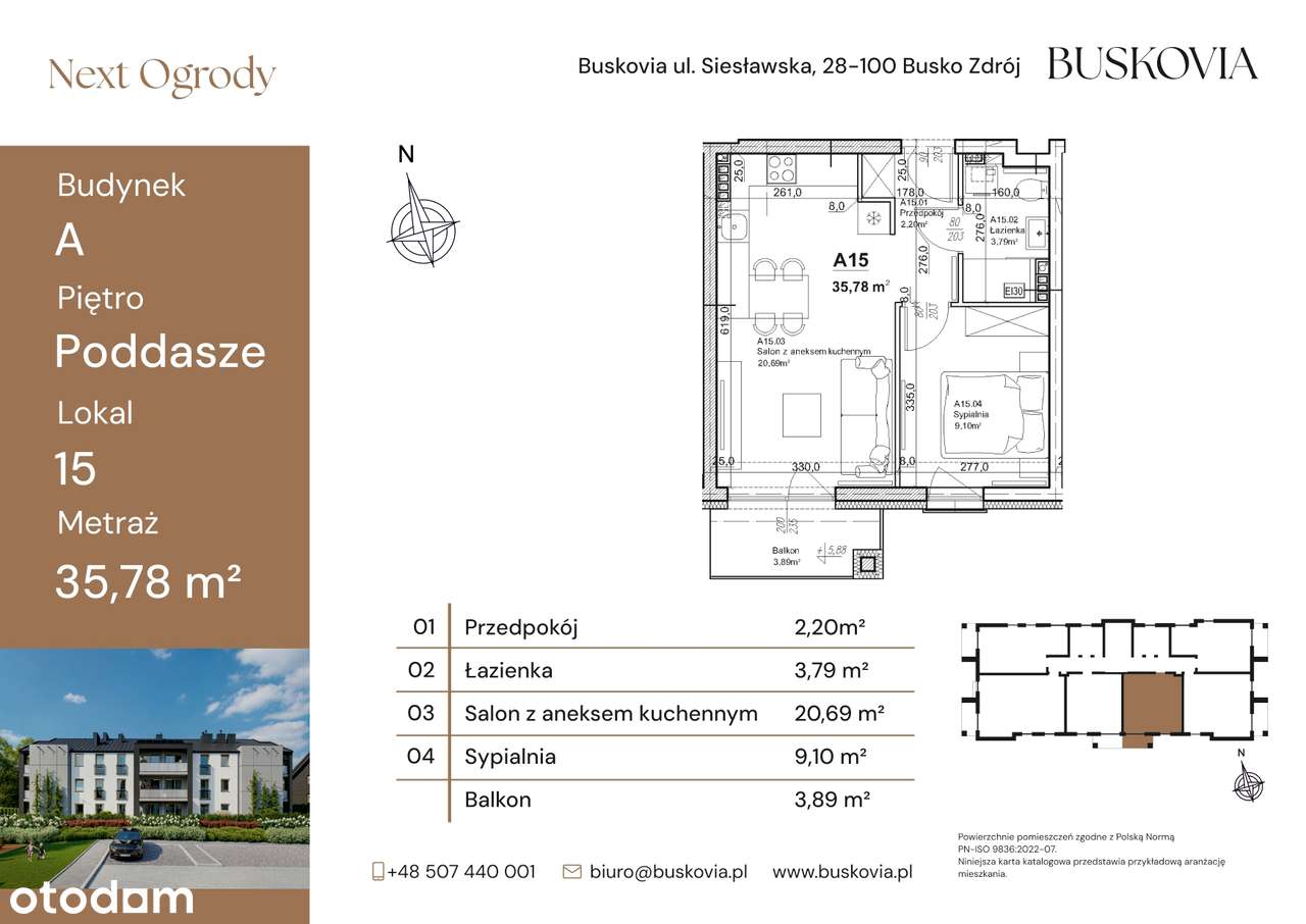 Nowa inwestycja NEXT OGRODY - 35,78m2 za cenę 300 tys.zł !!!-3