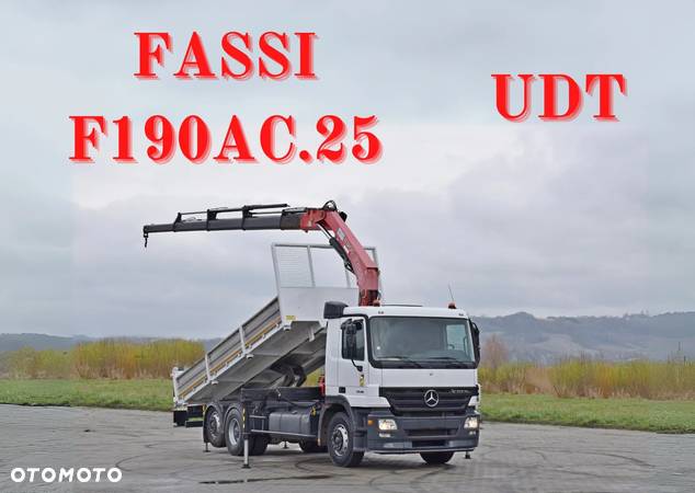 Mercedes-Benz Actros 2536 * WYWROTKA 6,20 m * FASSI F190AC.25 + PILOT - 1