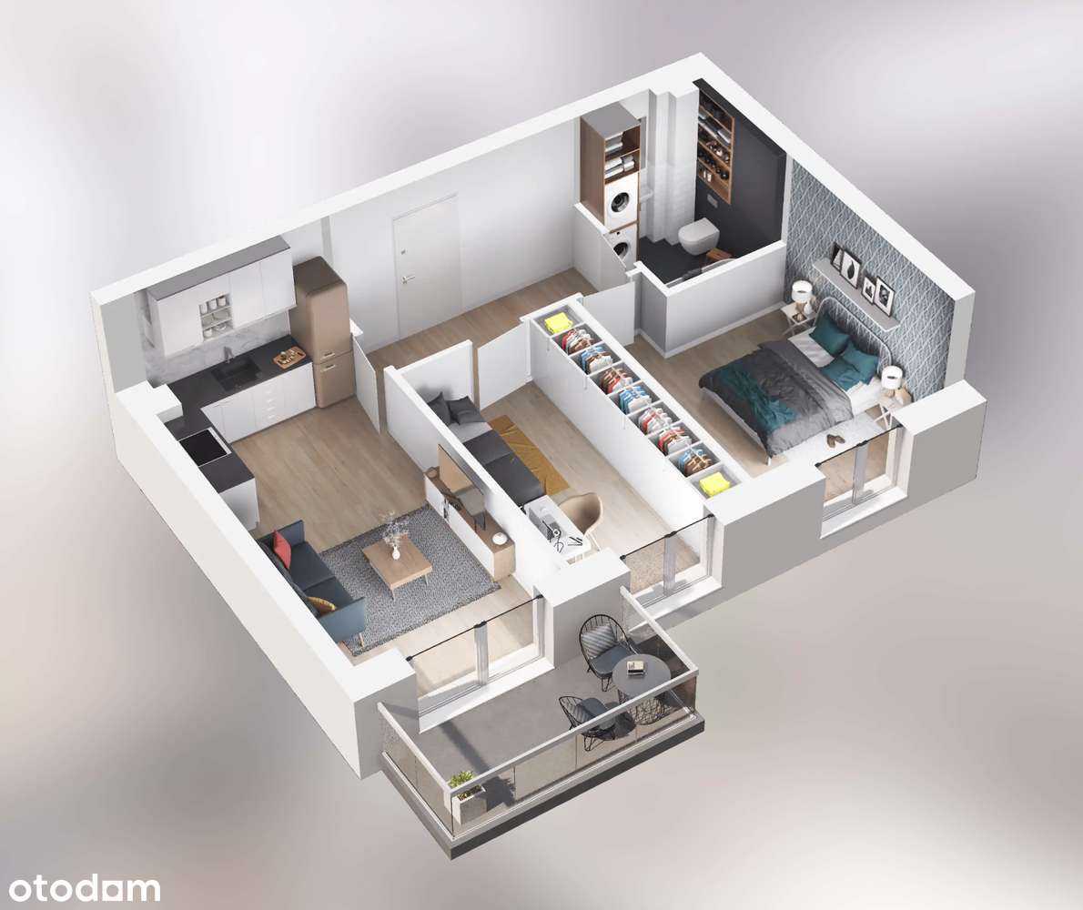 Stary Browar | mieszkanie 3-pok. | 2M29 - Pełny obrazek: 2/9